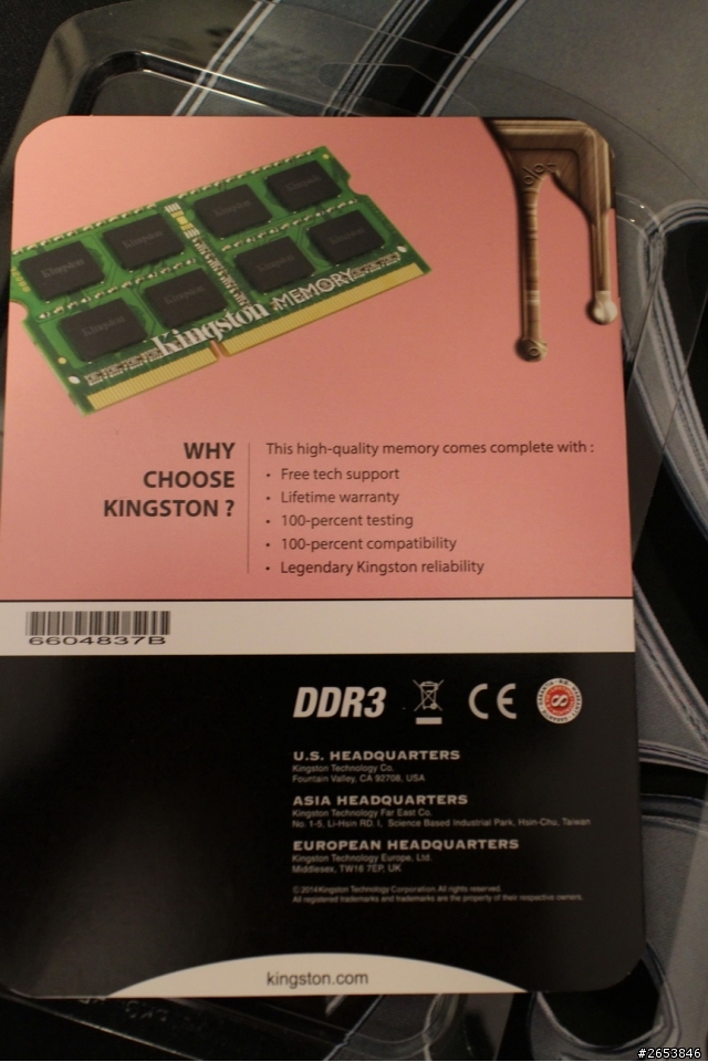 金士頓 Kingston 筆電記憶體模組巧克力包裝版入手簡測