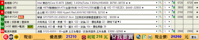 4W與2W組裝電腦單 求修正