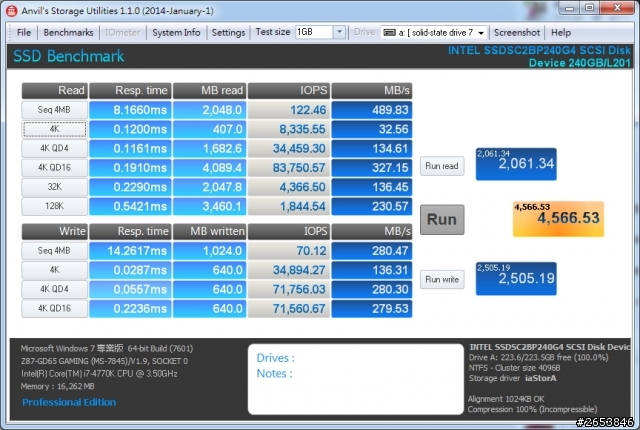 [測試] Intel 超頻版 SSD 730 固態硬碟 240GB