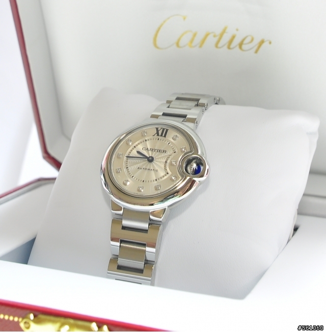 [開箱分享] 卡地亞藍汽球鋼錶鑲鑽款 Ballon Bleu de Cartier 33mm