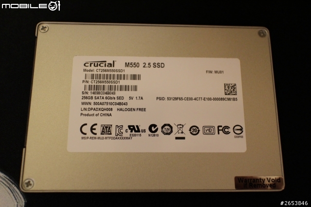 美光 M550 256GB vs M500 240GB 速度比一比