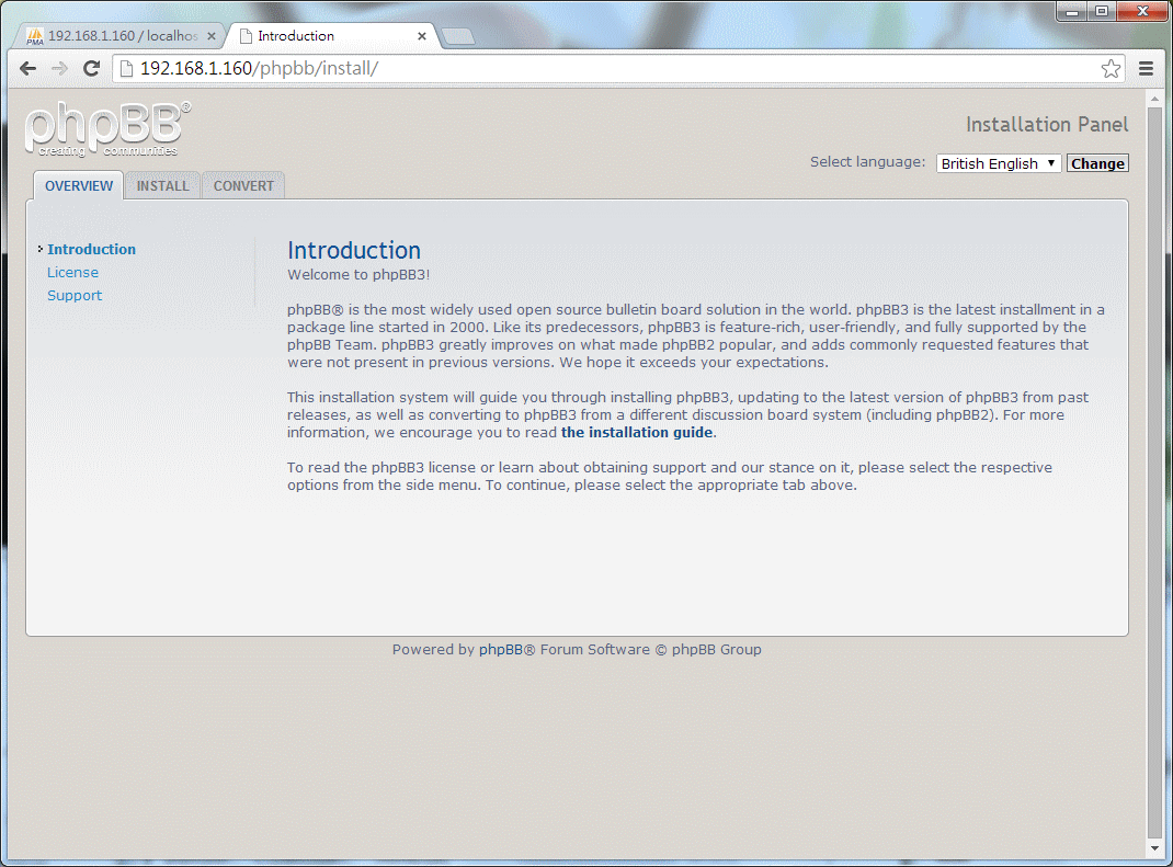 HHVM / Nginx / phpMyAdmin / phpBB3 安裝實測