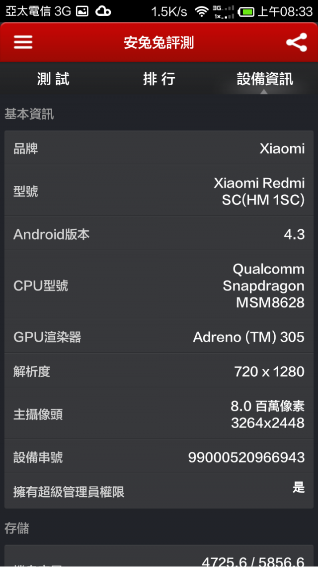 紅米1S初用