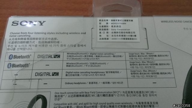 [開箱]SONY MDR-ZX750BN 耳罩式藍芽耳機憑感覺評測