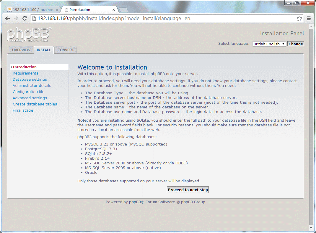 HHVM / Nginx / phpMyAdmin / phpBB3 安裝實測