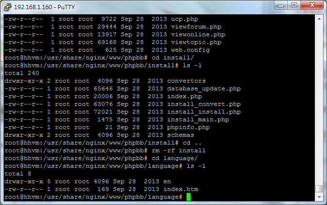 HHVM / Nginx / phpMyAdmin / phpBB3 安裝實測