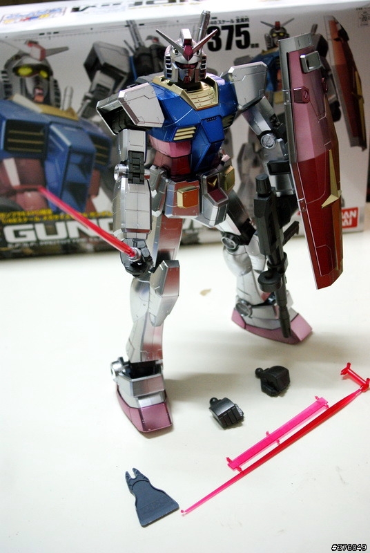 [開箱]鋼彈 MEGA SIZE 1/48 RX-78-2 GUNDAM EXPO限定電鍍版