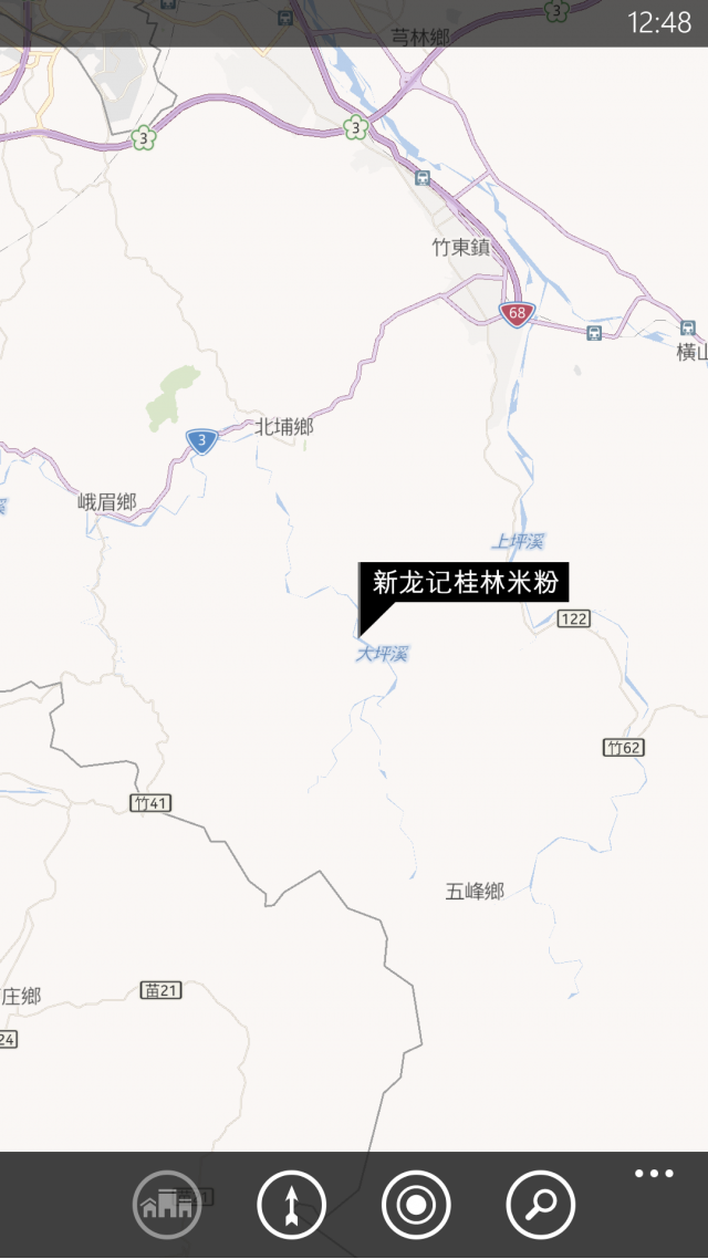 為何bing 奌鄰近地點時，顯示大陸地址。