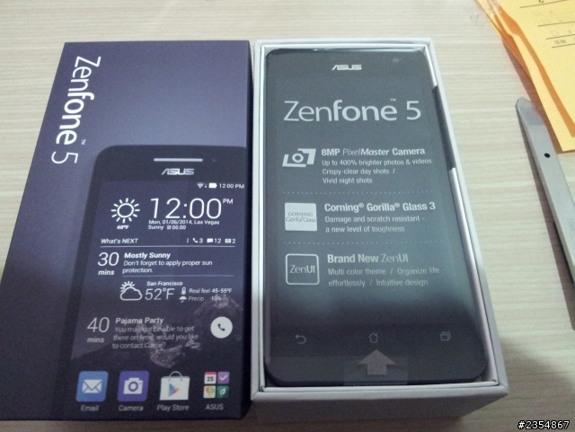 Zenfone 5 黑色 簡單開箱