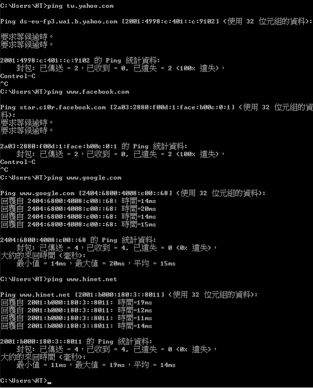 有人發覺今日連IPv6網站 ,部份是有問題的嗎?