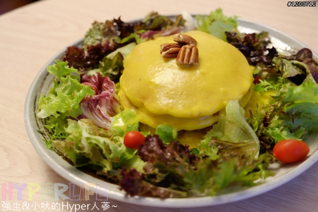 5月底前95折、南瓜煎餅太讚啦 - 明森京咖啡蔬食朝食屋(明森宇治姊妹店)