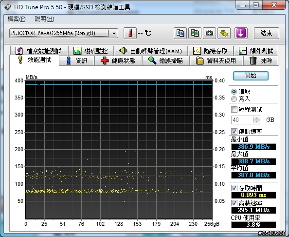 0到770只需一秒PLEXTOR M6e 256GB體驗分享