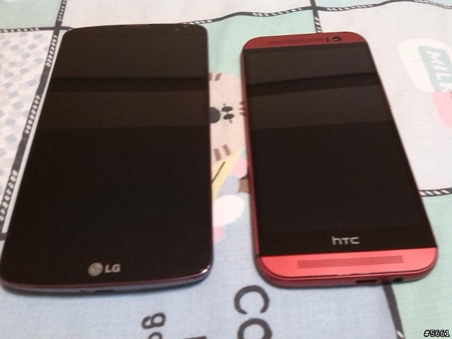 LG GPRO2冰晶紅 V.S  HTC M8鋼鐵紅～