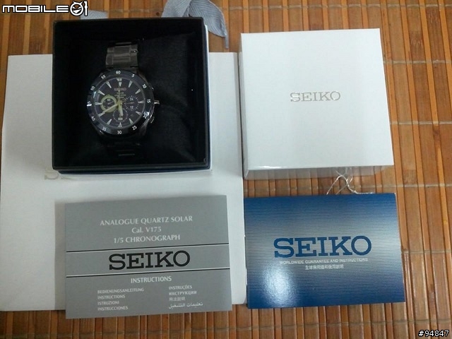 [簡易開箱] SEIKO CRITERIA SOLAR 光動能 V175-0BX0B