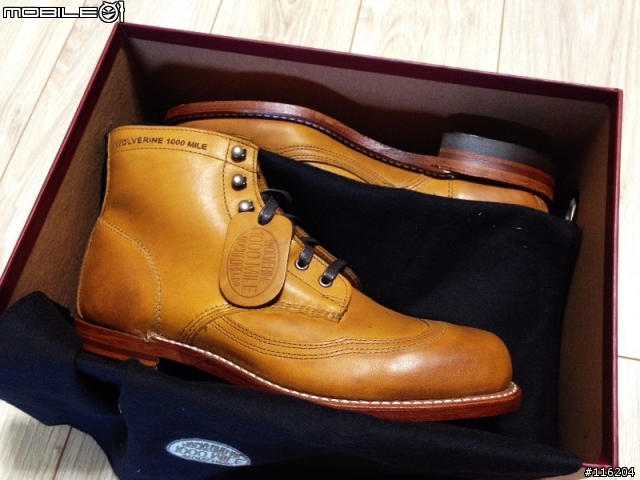[手滑開箱 - 補實穿圖 ] -Wolverine 1000 Mile Addison Wingtip Boots