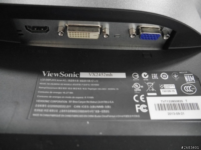 螢幕大超舒服，ViewSonic VX2452mh螢幕