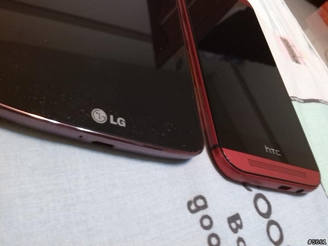 LG GPRO2冰晶紅 V.S  HTC M8鋼鐵紅～