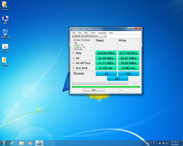 KingMax SME35 240GB vs Ezlink T-34