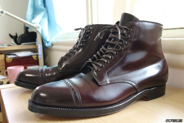 [開箱慶端午] Alden For J.Crew Shell Cordovan Cap Toe Boots（馬臀皮）