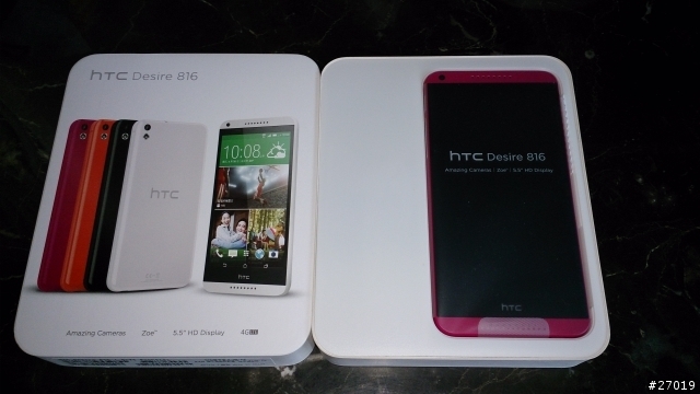 HTC Desire 816 蜜桃紅開箱