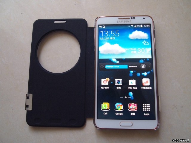 NOTE3 新側翻皮套+SGP Clip 搭配
