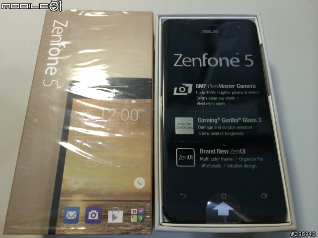 [開箱] 新品入手金色 Zenfone 5 分享