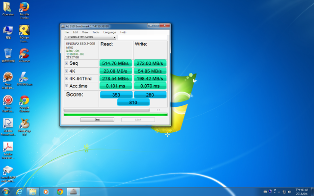 KingMax SME35 240GB vs Ezlink T-34
