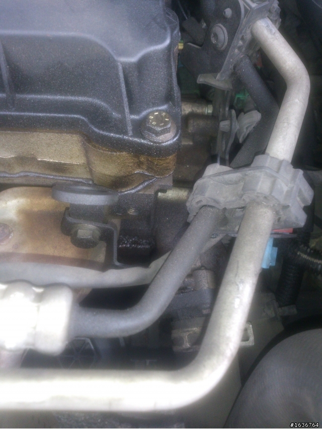 Peugeot 206 雪地燈及S燈交替閃爍  引擎殼上方一小堆褐色粉墨,引擎或方向機油封有縫隙