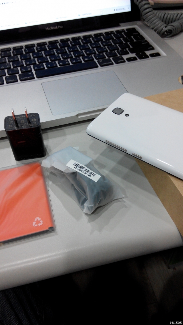 好快 收到PCHOME 紅米NOTE