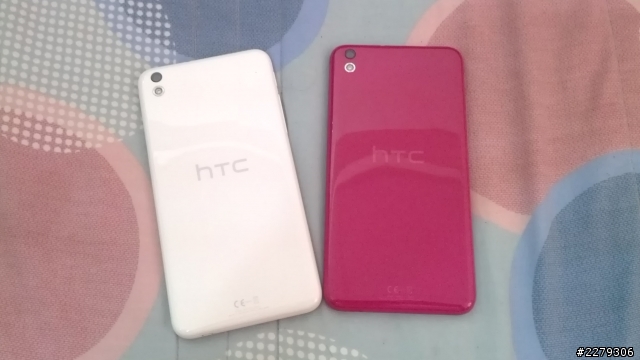 【簡易開箱】hTC Desire 816 蜜桃紅 補上白色&蜜桃紅 合照