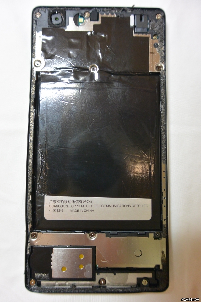 [教學]OPPO R1 前後鏡頭拆解