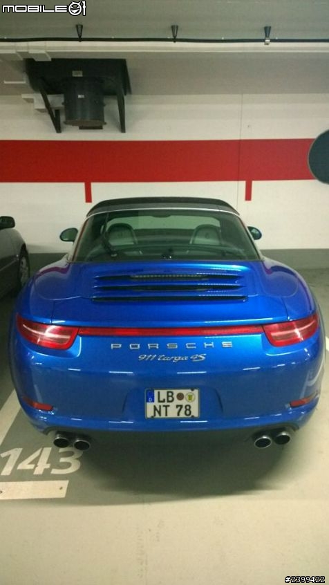 來德國出差看到新的991 Targa 4S