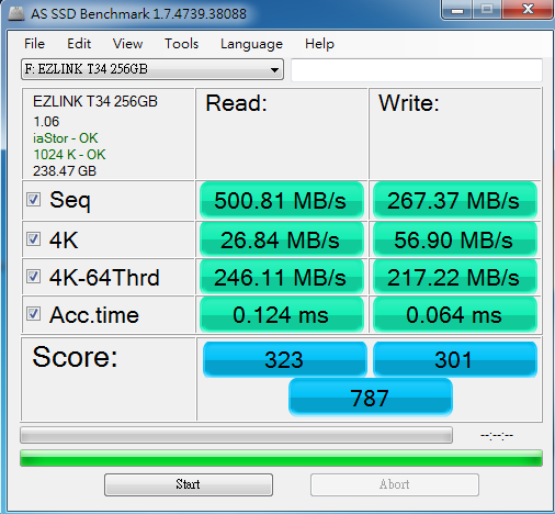 KingMax SME35 240GB vs Ezlink T-34