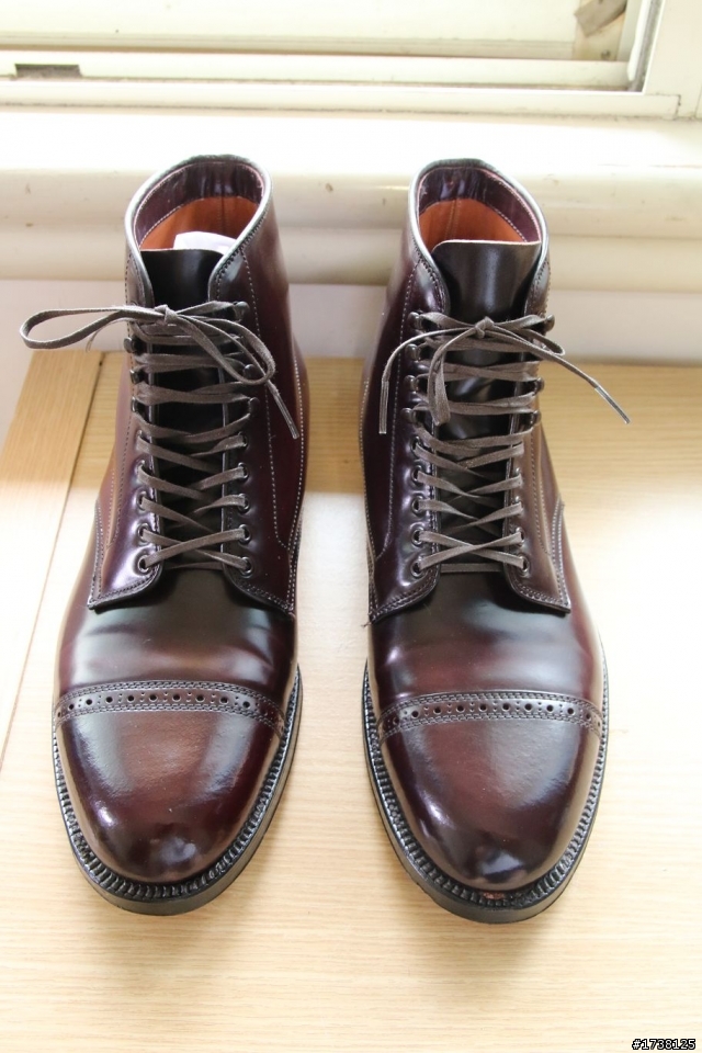 [開箱慶端午] Alden For J.Crew Shell Cordovan Cap Toe Boots（馬臀皮）