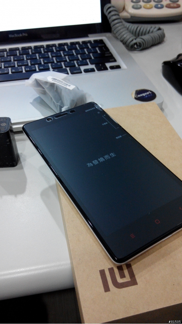好快 收到PCHOME 紅米NOTE