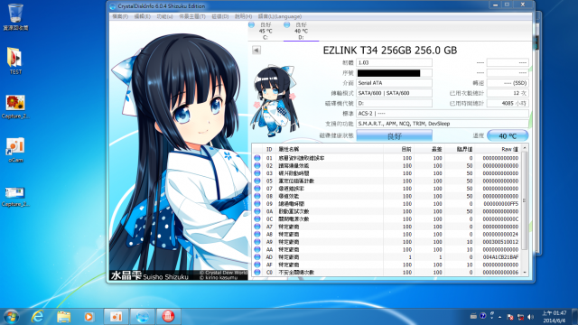 Ezlink T-34 256GB 壽命測試 (2015/3/22更新)~終點。