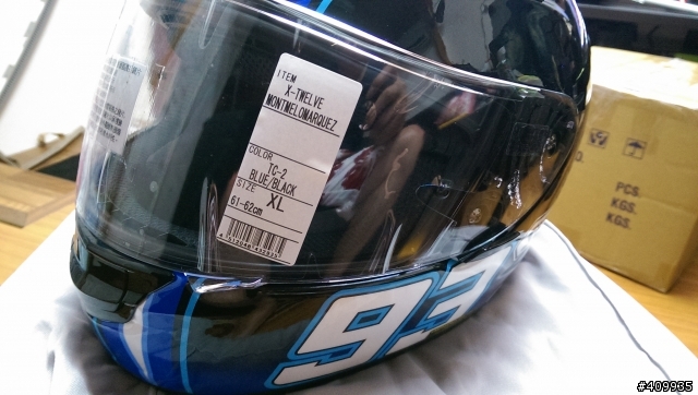 我的第一頂進口帽 SHOEI X12 Montmelo- Marquez  TC-2