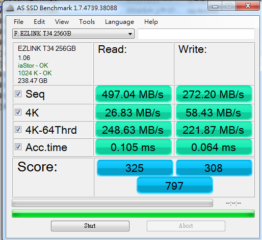 KingMax SME35 240GB vs Ezlink T-34