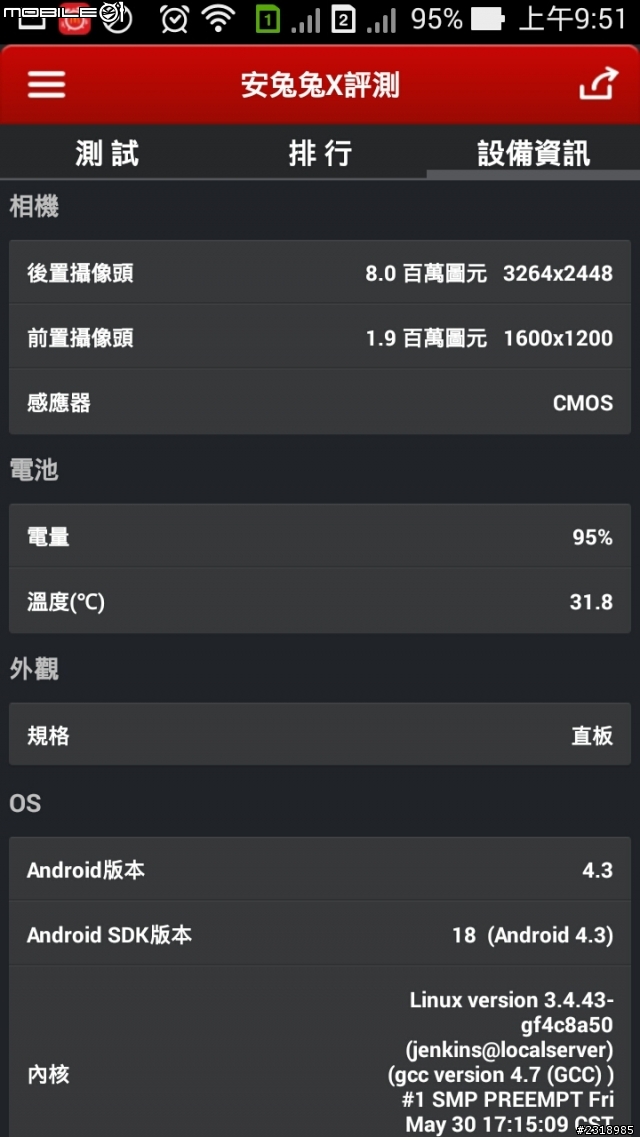 ASUS_Zenfone5 1G/8G 版本VS 2G/16G 版本