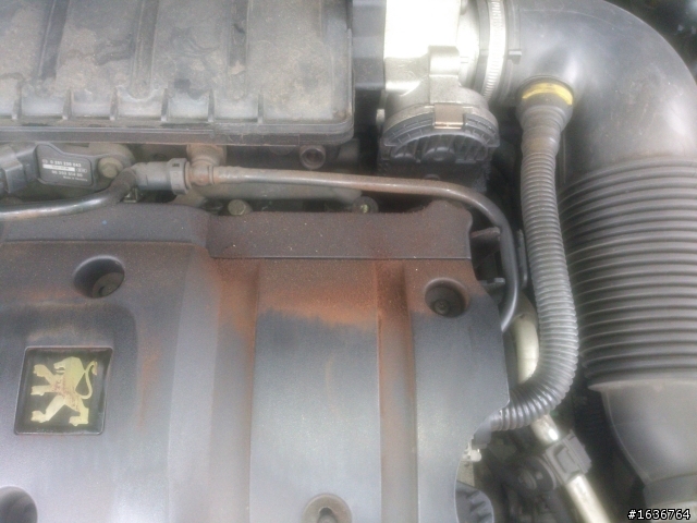 Peugeot 206 雪地燈及S燈交替閃爍  引擎殼上方一小堆褐色粉墨,引擎或方向機油封有縫隙