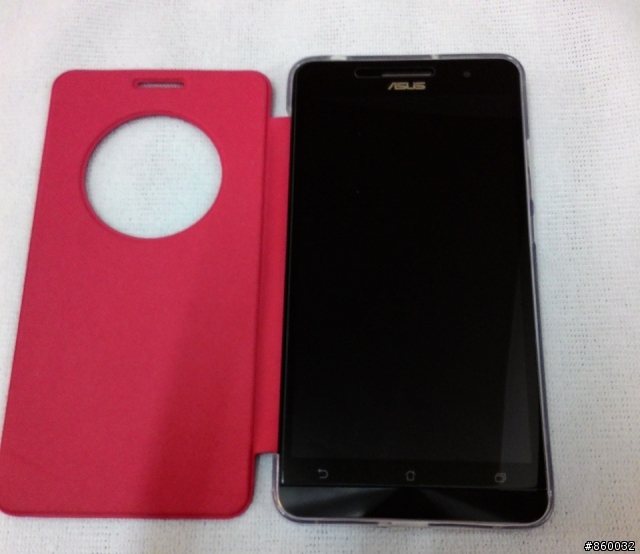 ZENFONE6原廠感應皮套+全透明軟殼套合體分享