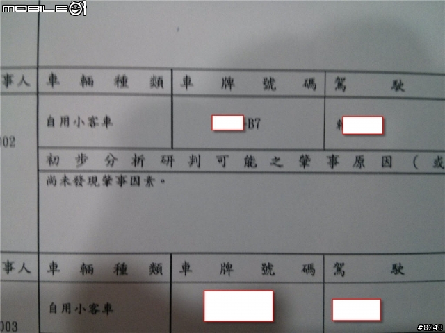 2013.11.27 車禍 機車閃避未禮讓直行車之轉彎車輛
