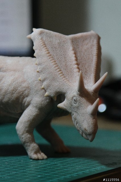 仿真動物模型製作--加斯莫龍(Chasmosaurus)
