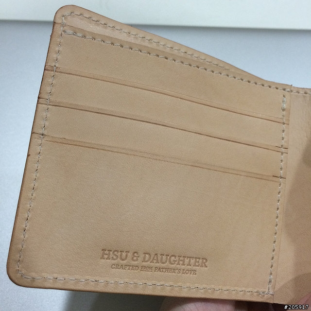 「分享」Hsu & Daughter 手工製做藍色牛頸紋短夾