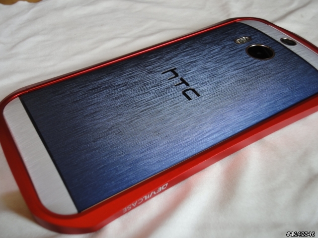 HTC M8香檳金  IN.  DEVILCASE跑車紅(氣勢磅礡開箱.同場加映背貼示範)