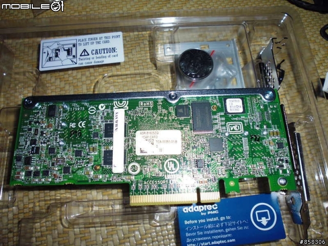 [開箱]Adaptec 81605ZQ SAS RAID 16埠 PCIe 3.0
