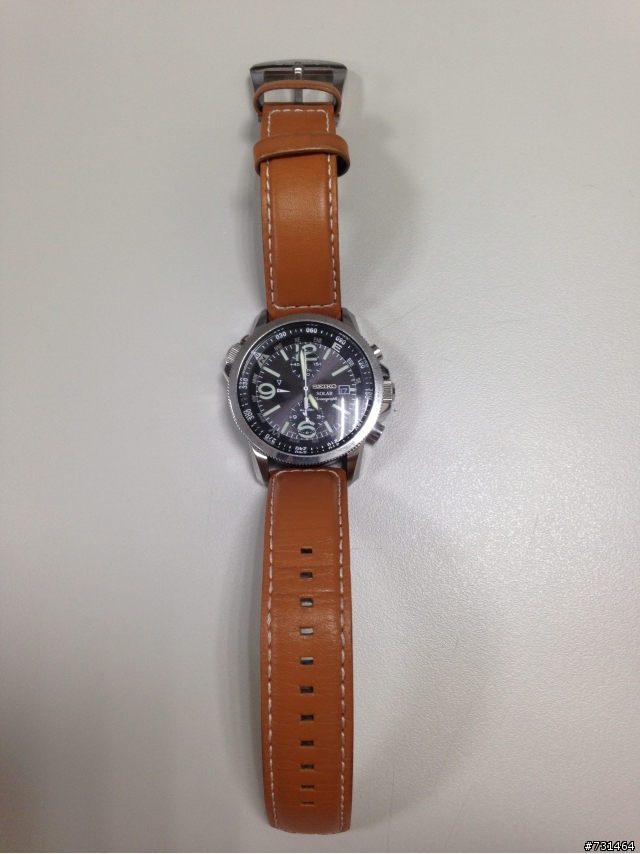 [換錶帶] SEIKO SSC081 ＋ 啞黑色NATO錶帶