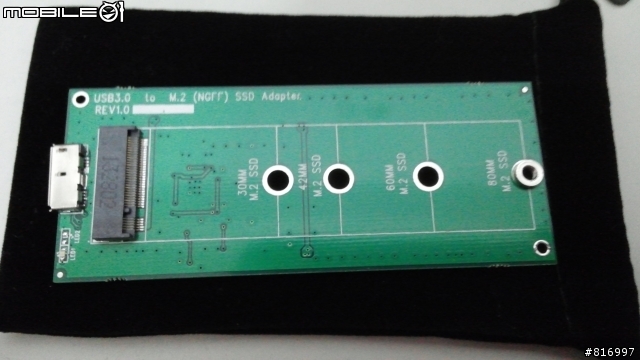 簡單開箱 NGFF(M.2) USB3.0外接盒