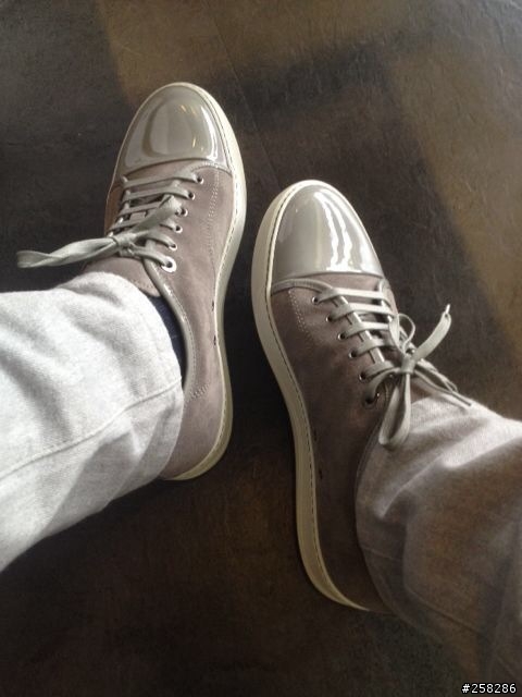 Lanvin Low Top Patent Cap Toe