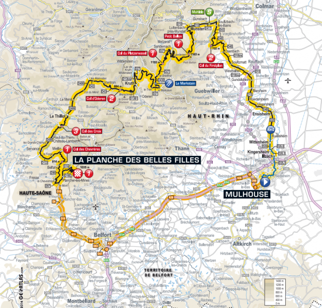 2014 環法大賽 第10站, Mulhouse → La Planche des Belles Filles, 161.5公里